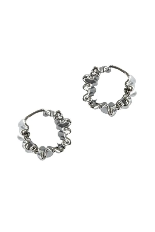 Lightweight Earrings for Women-Chelsea Earrings, Silver