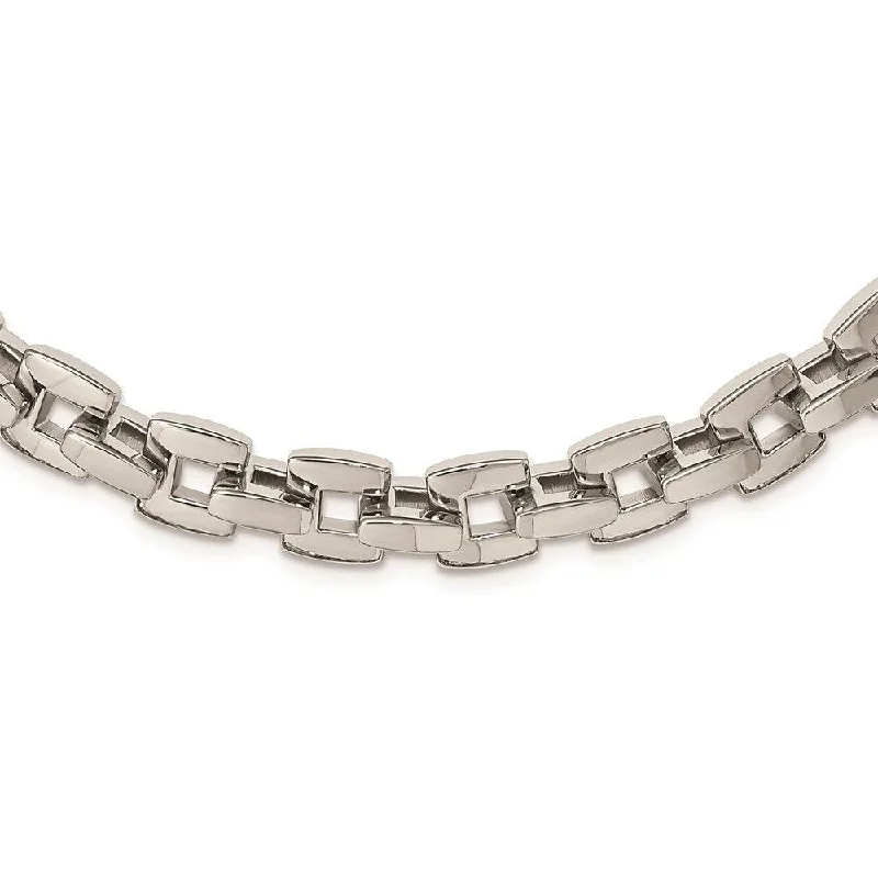 Simple Chain Necklaces-Stainless Steel 20in Necklace