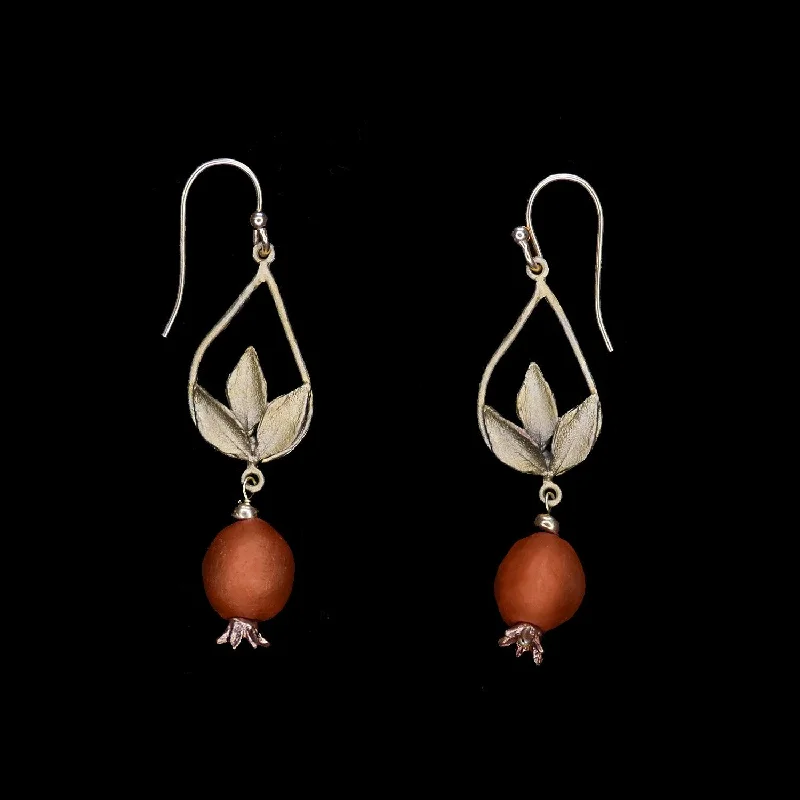 Boho Chic Earrings-Pomegranate Earrings - Tear Drop