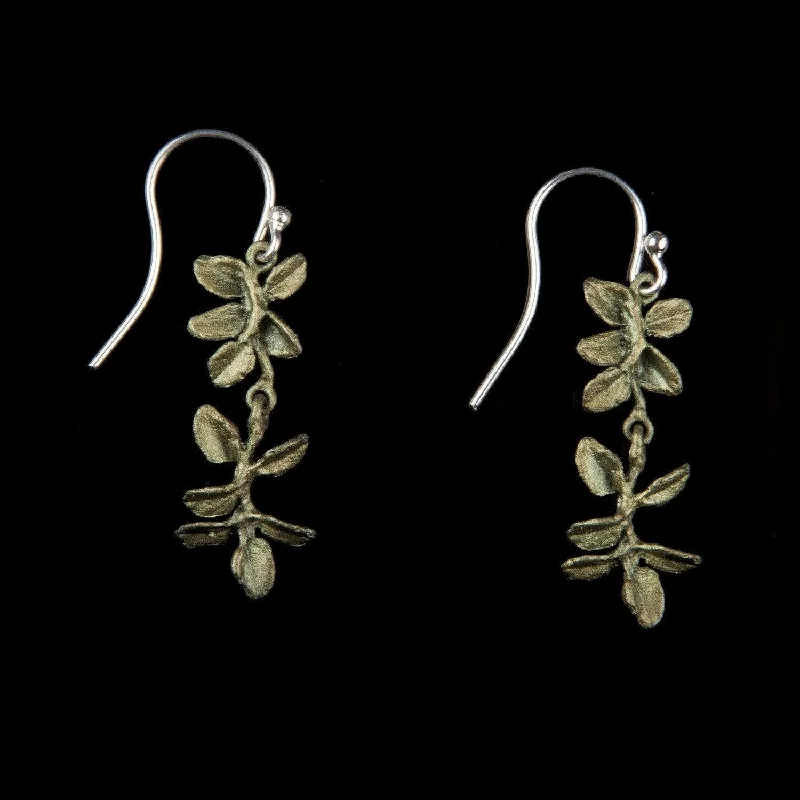 Luxurious Drop Earrings-Petite Herb - Thyme Wire Earring