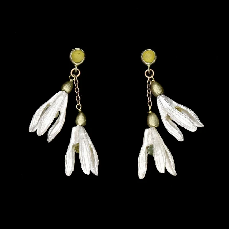 Retro Style Earrings-Snowdrops Earrings - Dangle Post