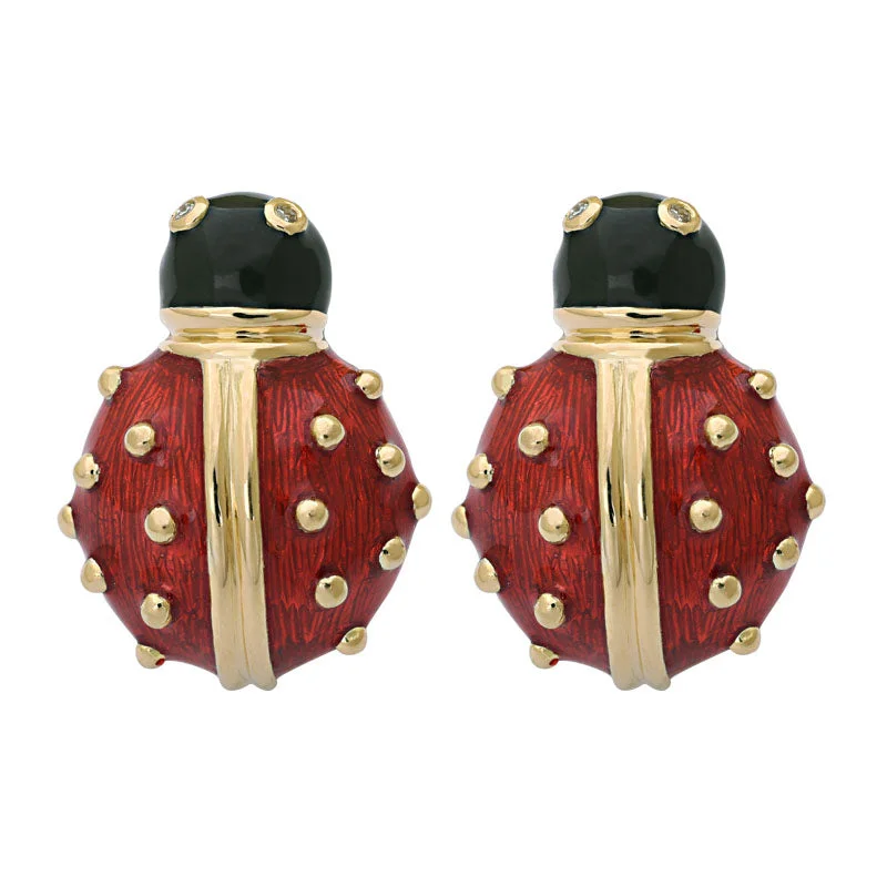 Classic Stud Earrings-Earrings-Diamond (Enamel)