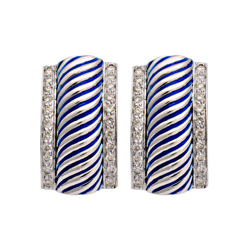 Retro Style Earrings-Earrings-Diamond (Enamel)