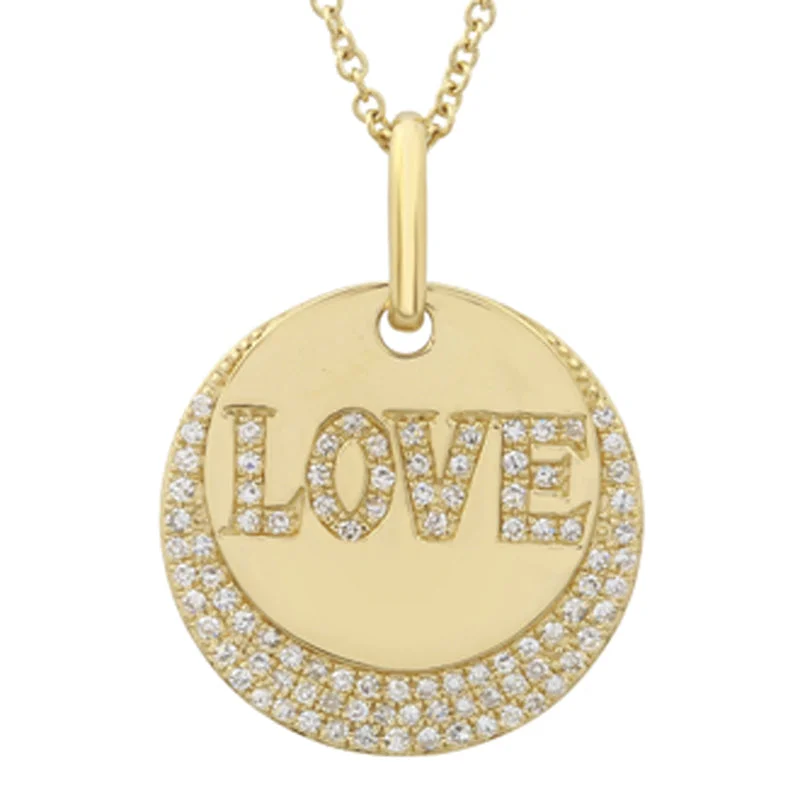 Sparkling Gemstone Necklaces-LOLA LOVE DISC NECKLACE