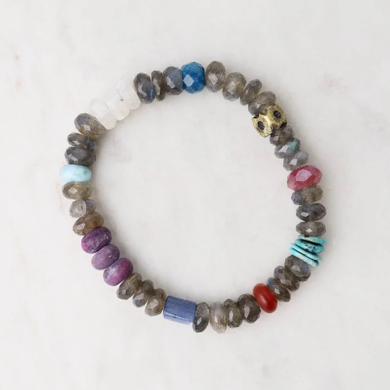 Unique Gemstone Bracelets-Labradorite & Kyanite Bracelet