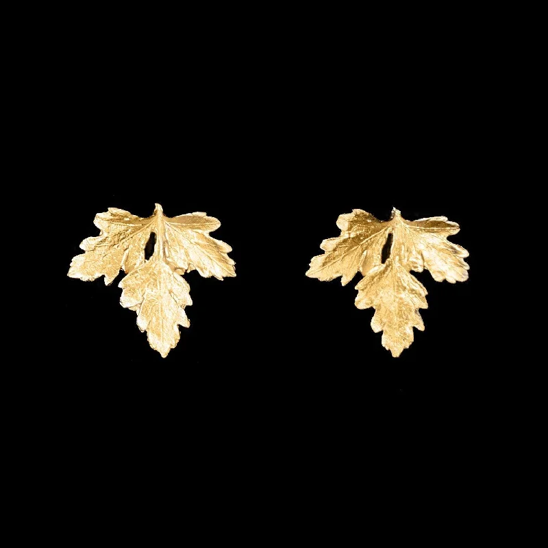 Fine Jewelry Earrings-Fine Parsley Earrings - Post