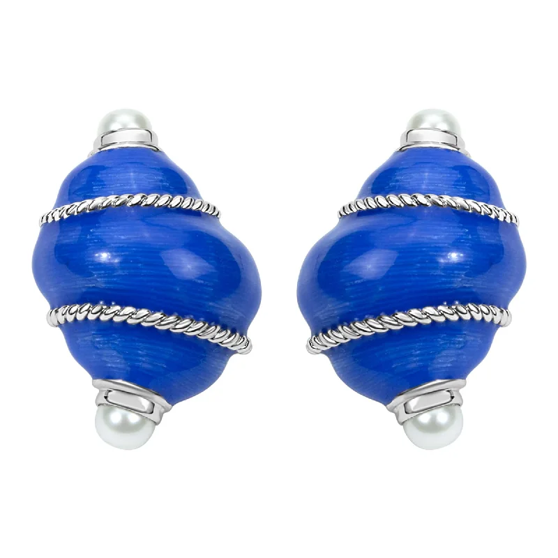 Trendy Earrings for Women-Earrings- Fresh Water Pearl (enamel)