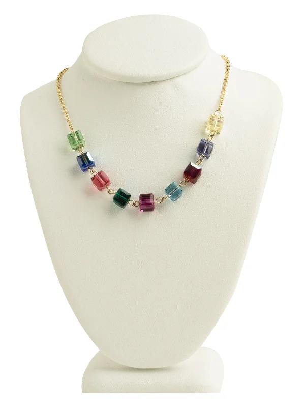 Handcrafted Gemstone Necklaces-Colors of Life Necklace