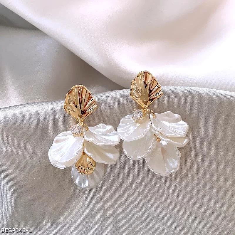 Ethnic Style Earrings-Flower temperament earrings