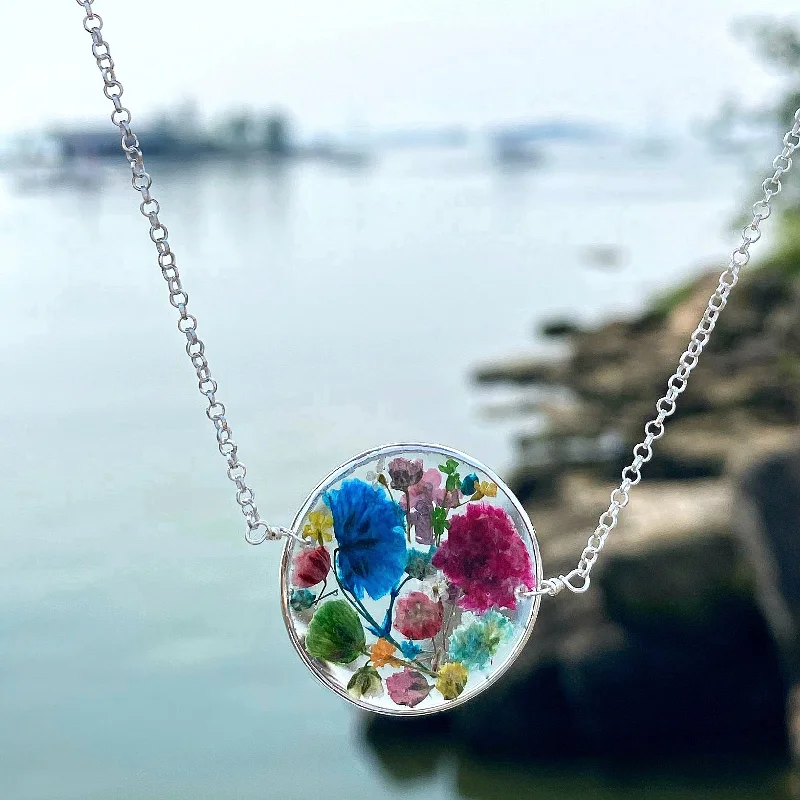 Elegant Dainty Necklaces-Rainbow Botanical Garden - Style BG16