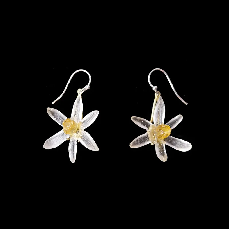 Large Dangle Earrings-Daffodil Earrings