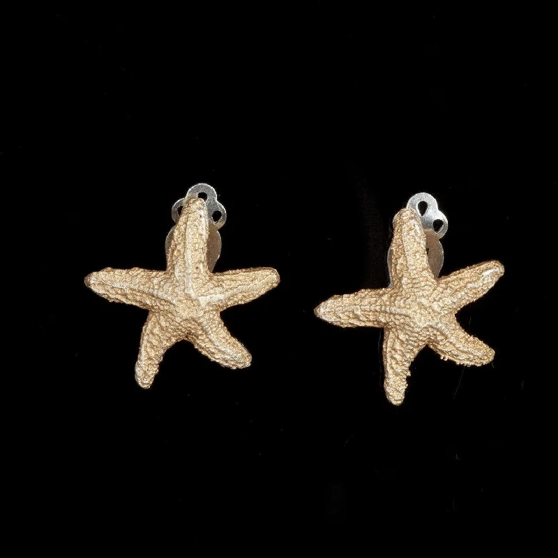 Artistic Pearl Earrings-Starfish Earrings - Clip