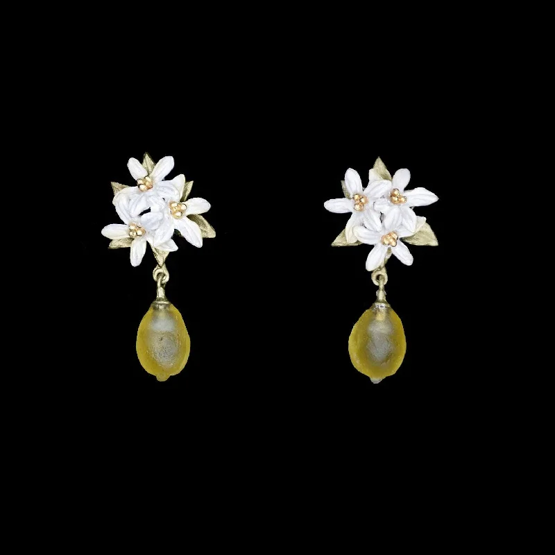 Handmade Earrings-Lemon Drop Earrings - Post