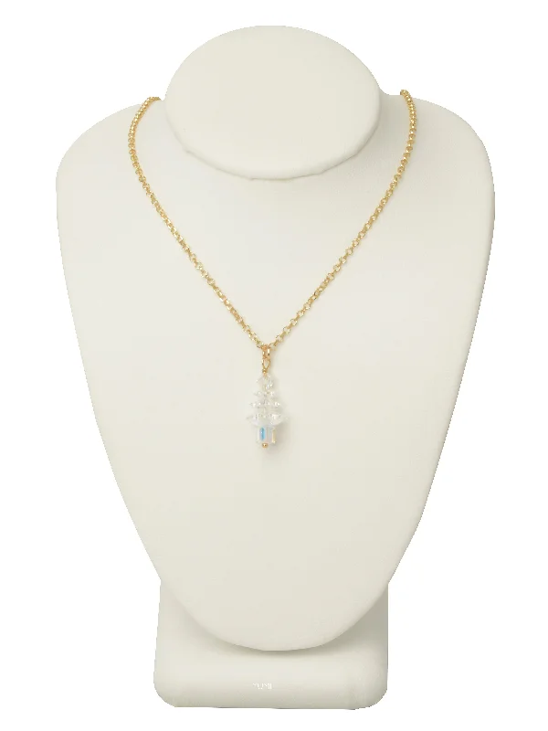 Classic Chain Necklaces-Crystal Tree Necklace - SMALL