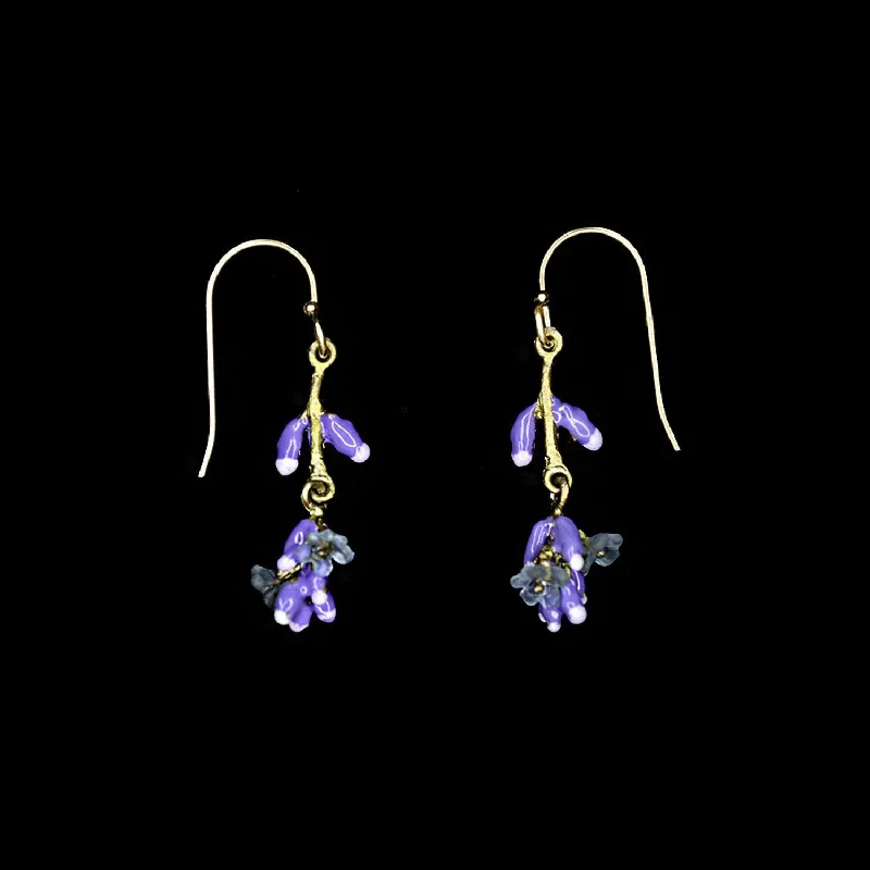 Custom Gemstone Earrings-Lavender Earrings - Dangle Wire