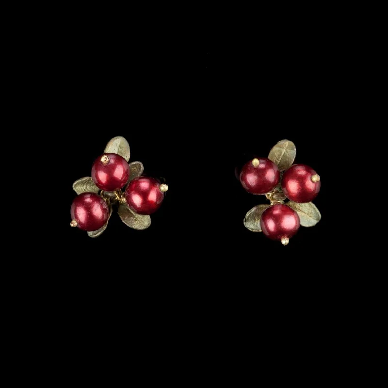 Wedding Jewelry Earrings-Cranberry Earrings - Clip