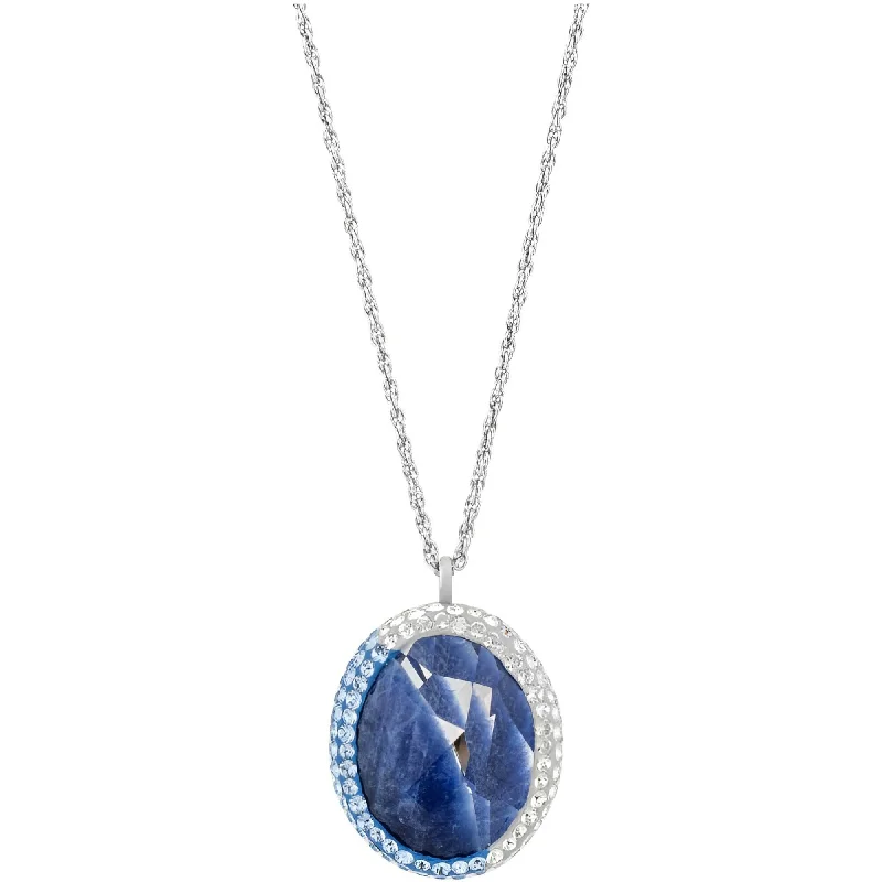 Luxurious Pendant Necklaces-Swarovski Women's Pendant Necklace - Rhodium with Blue and Clear Crystals | 5135151