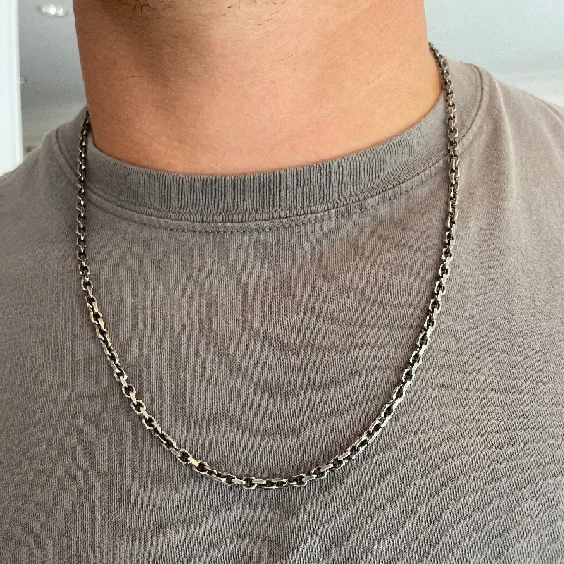 Designer Silver Necklaces-KOBE CHAIN NECKLACE