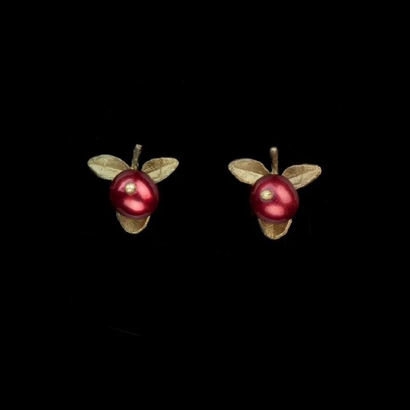 Sterling Silver Earrings-Cranberry Earrings - Post