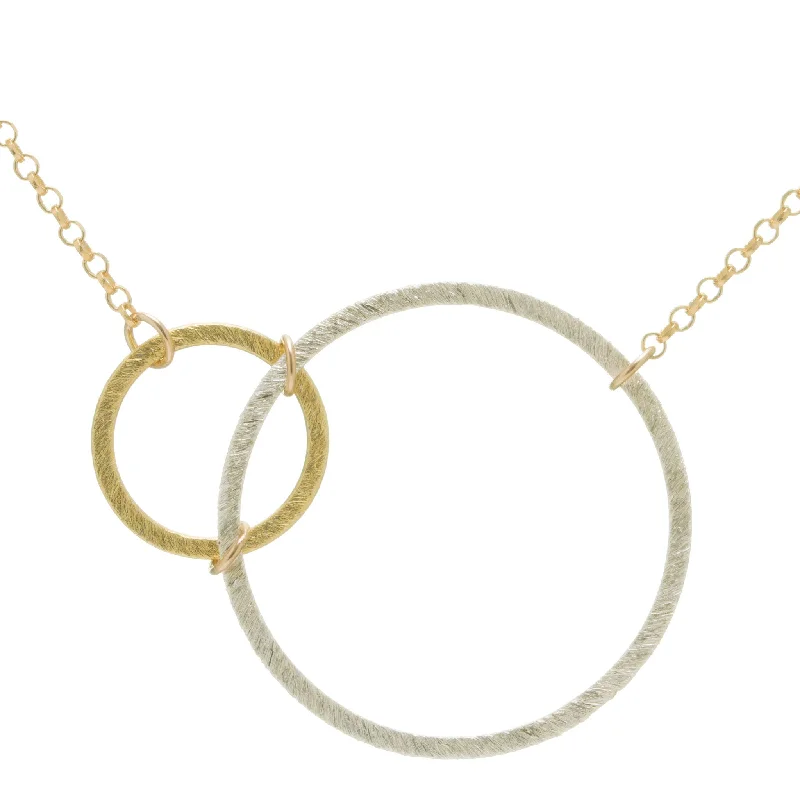 Fashionable Heart Shaped Necklaces-Abstract Circles Necklace