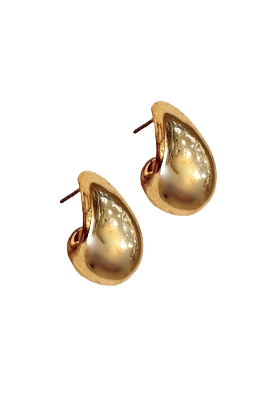 Affordable Gold Earrings-Malibu Earrings, Gold