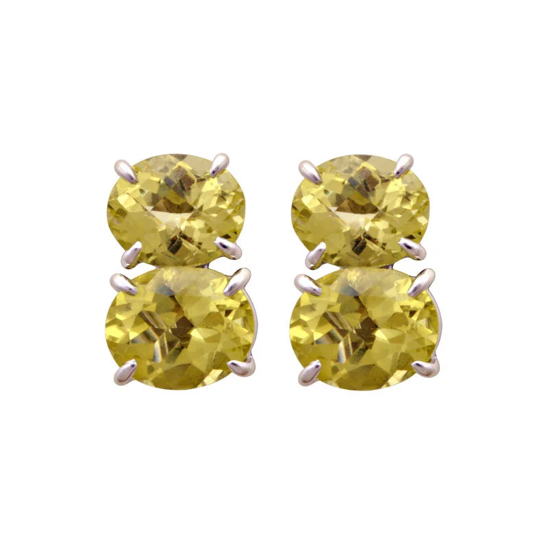 Gemstone Earrings for Weddings-Earrings-Lemon Quartz