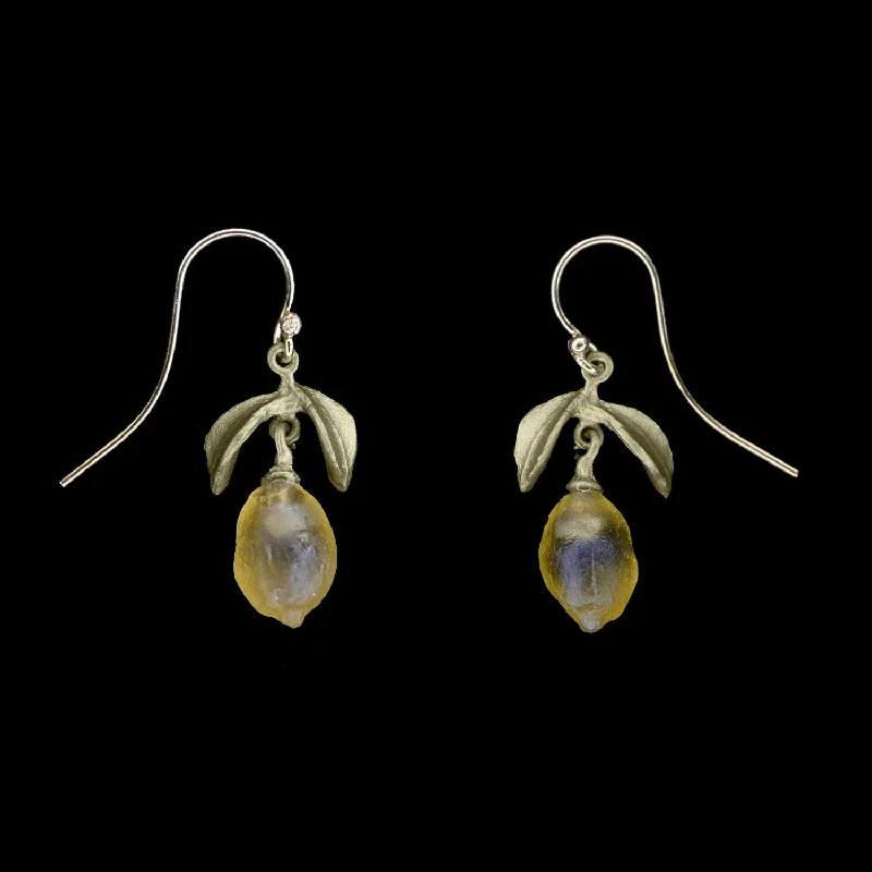 Ethnic Earrings for Women-Lemon Drop Earrings - Dainty Wire