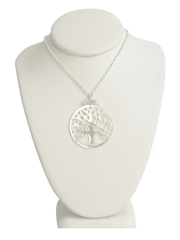 Stylish Pendant Chains-Tree of Life Pearl Necklace