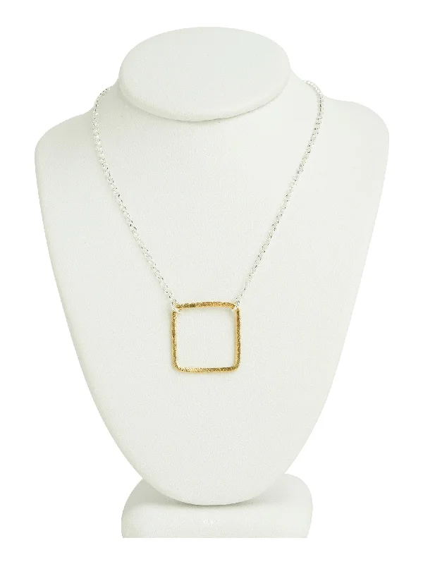 Birthstone Necklaces-Medium Square Necklace