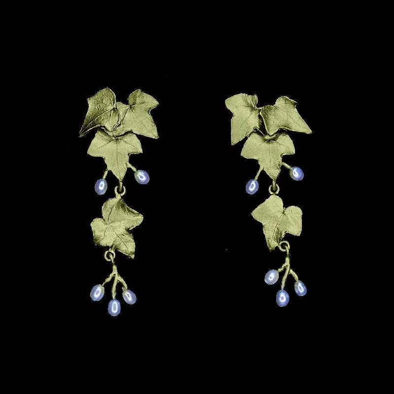 Luxury Gold Earrings-Ivy Earrings - Statement Post