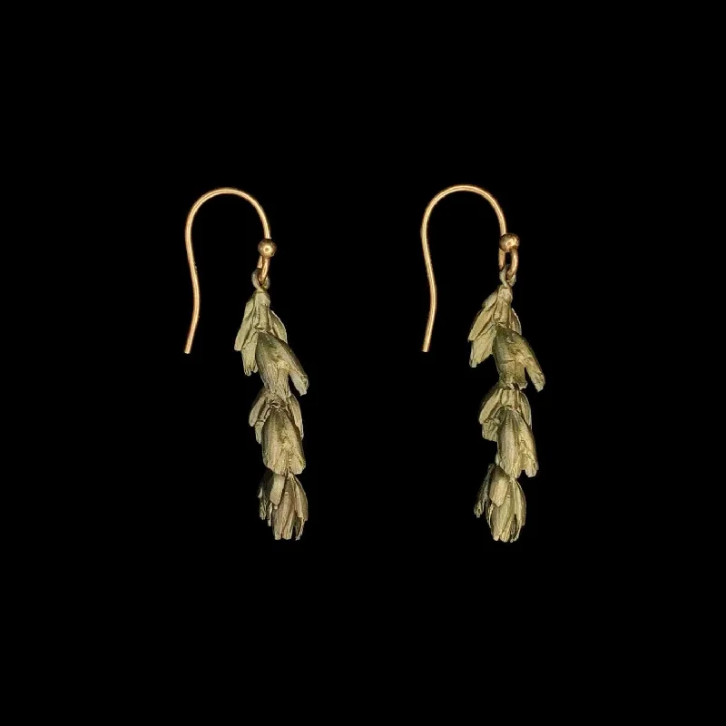 Statement Earrings-Wheat Earrings - Wire