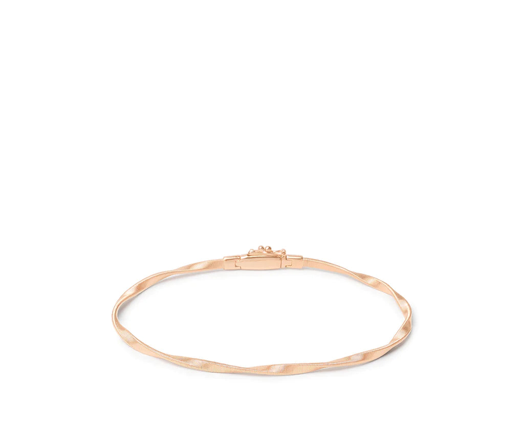 Custom Gold Bangles-Marco Bicego Marrakech Collection 18K Rose Gold Bangle