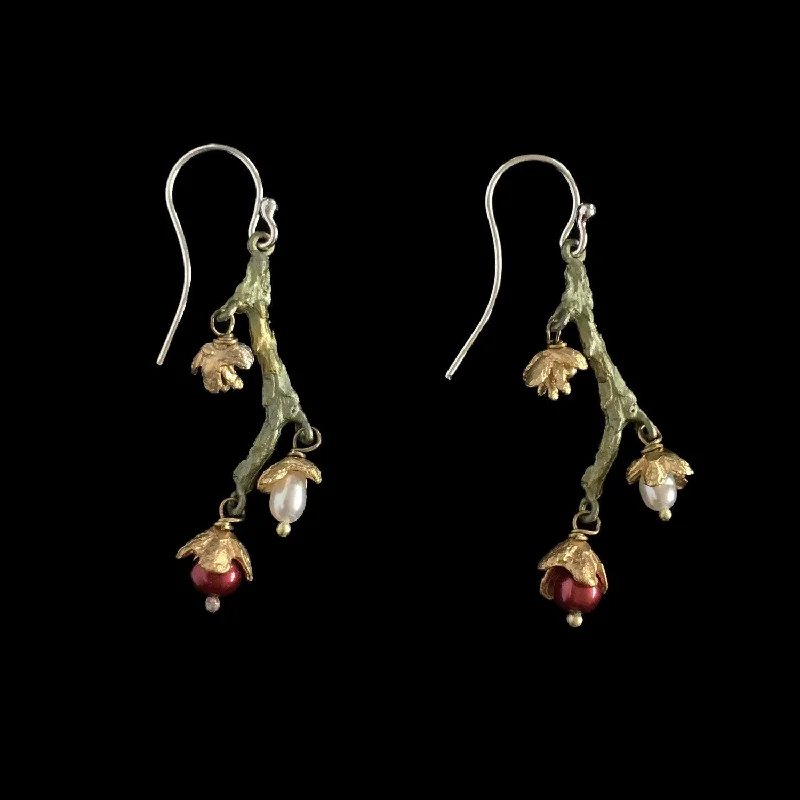 High-End Gold Earrings-American Cypress Earring - Twig