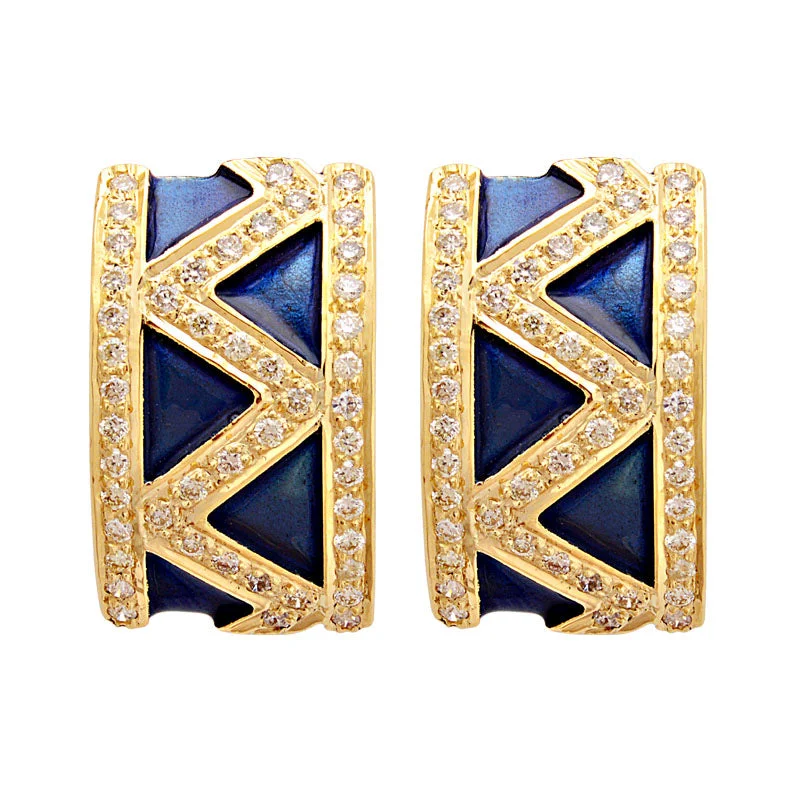 Artistic Earrings-Earrings-Diamond (Enamel)