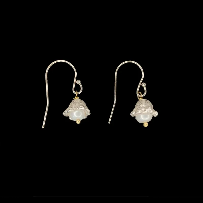 Lightweight Earrings for Women-Lily of the Valley Earrings - Single Flower