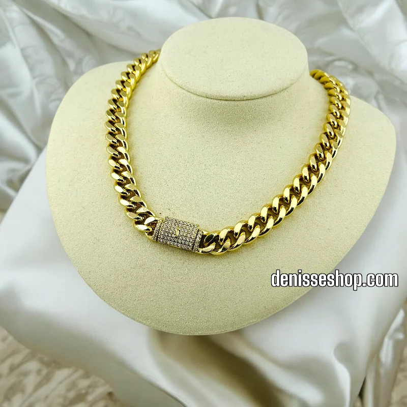 Trendy Choker Necklaces-14K GOLD / MONACO NECKLACE