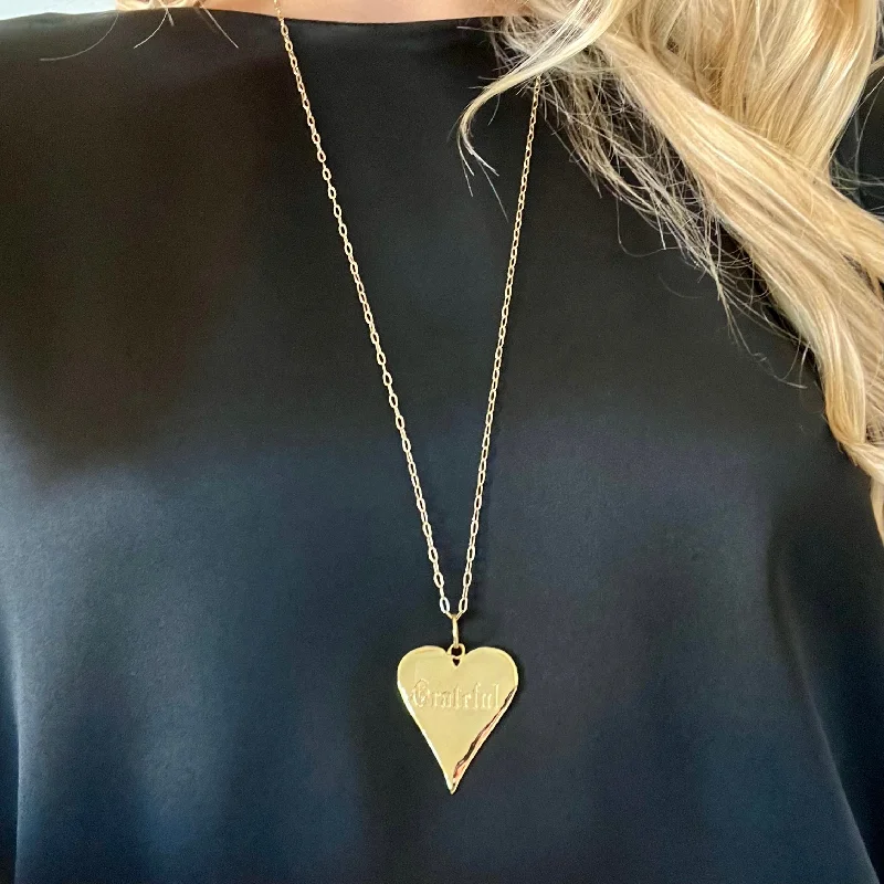 Luxury Heart Necklaces-TALLIE - GRATEFUL HEART NECKLACE