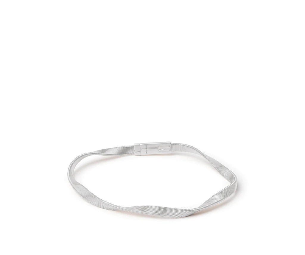 Luxury Diamond Bangles-Marco Bicego Marrakech White Gold Bangle