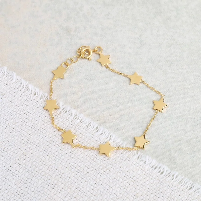 Elegant Gold Bracelets-Starry Starry Bracelet in Gold Fill