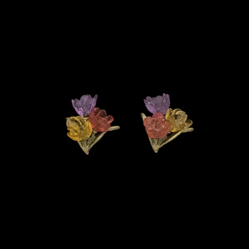 Stunning Gold Earrings-Tulip Earrings - Bouquet Post