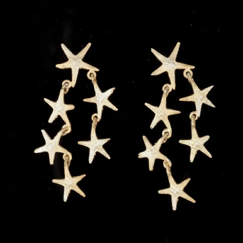 Luxury Pearl Earrings-Petite Starfish - Shower Earring