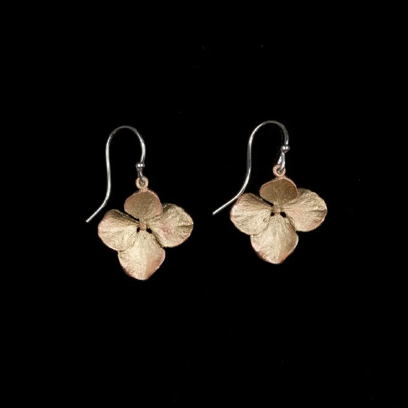 Stylish Stud Earrings for Women-Hydrangea Earrings - Petal Wire Drop