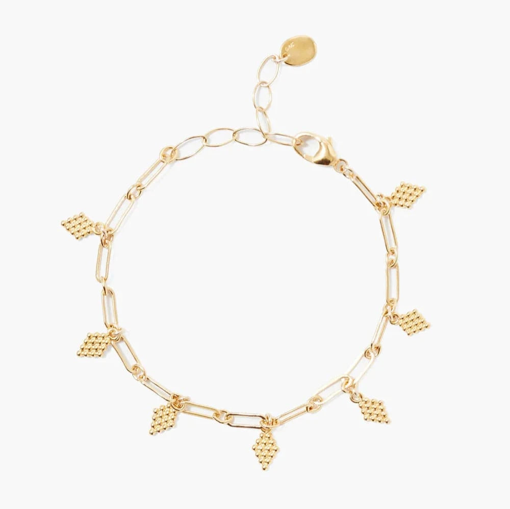 Unique Gold Bracelets-Bijou Charm Bracelet in Yellow Gold