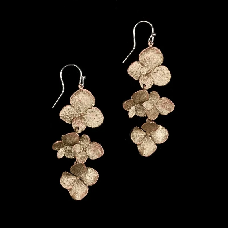 Gorgeous Pearl Earrings-Hydrangea Earrings - Shower