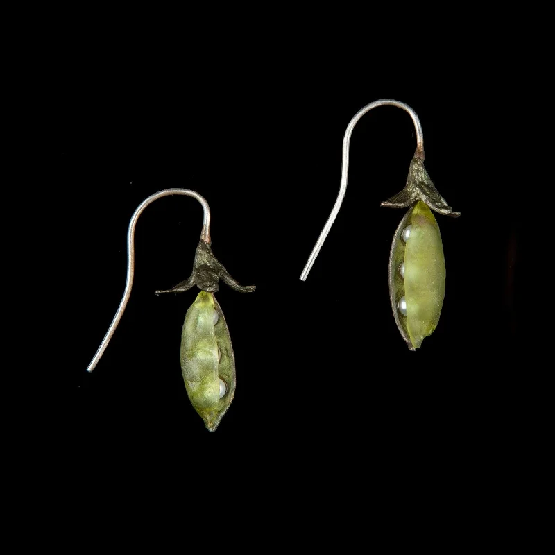 Artistic Earrings-Sweet Pea Earrings - Petite Drop