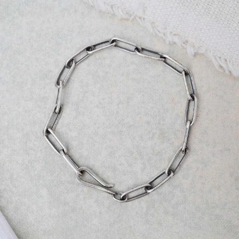 Fashionable Cuff Bracelets-Sterling Silver Handmade Chain Bracelet