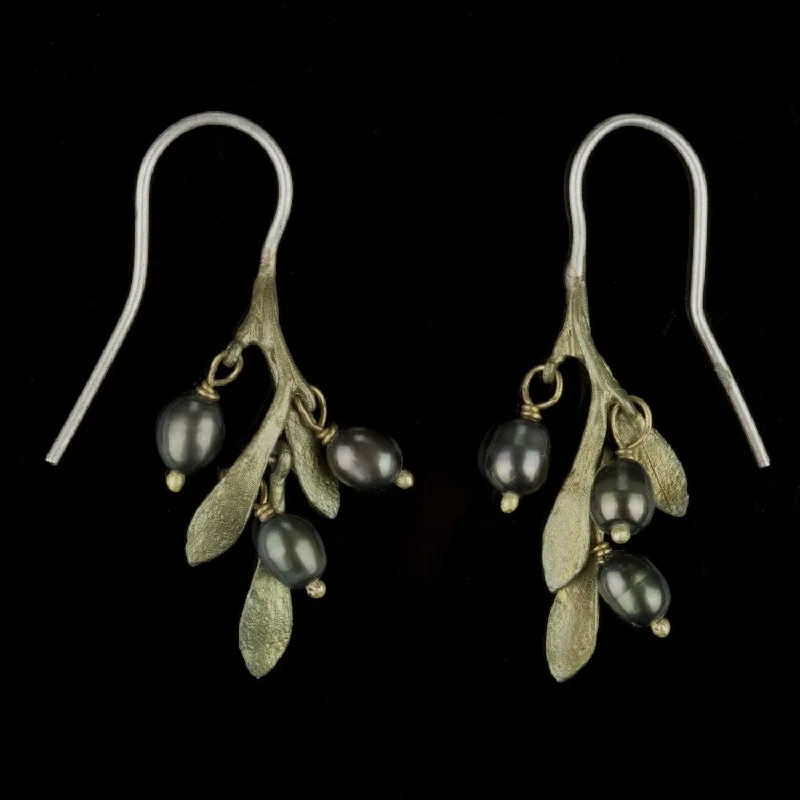 Custom Gold Earrings-Olive Earrings - Delicate Wire Drop