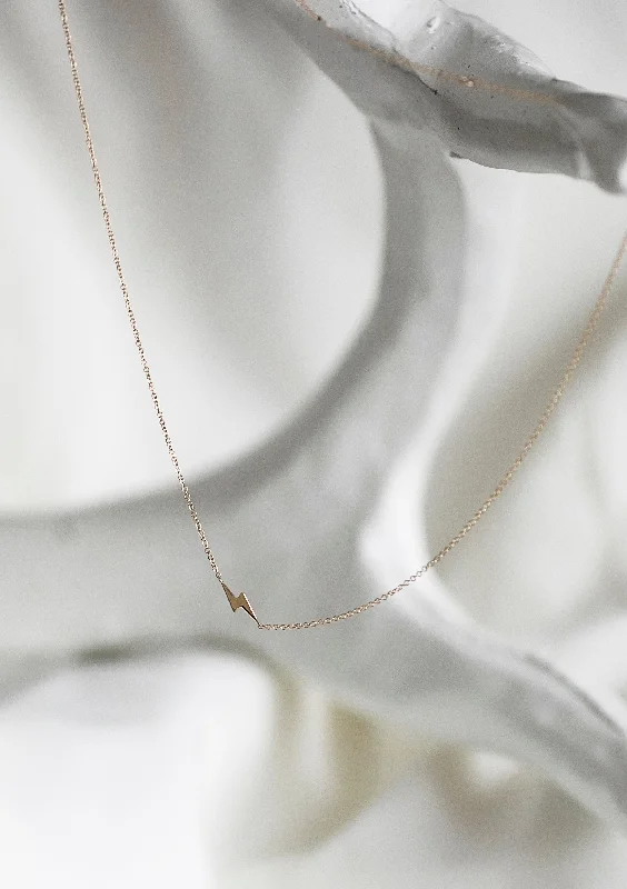 Stylish Necklaces for Brides-MARA LIGHTNING BOLT CHAIN NECKLACE