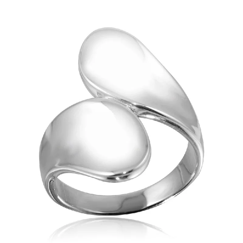 Beautiful Wedding Ring Sets-High Polished 925 Sterling Silver Simple Wrap Ring - CR00795