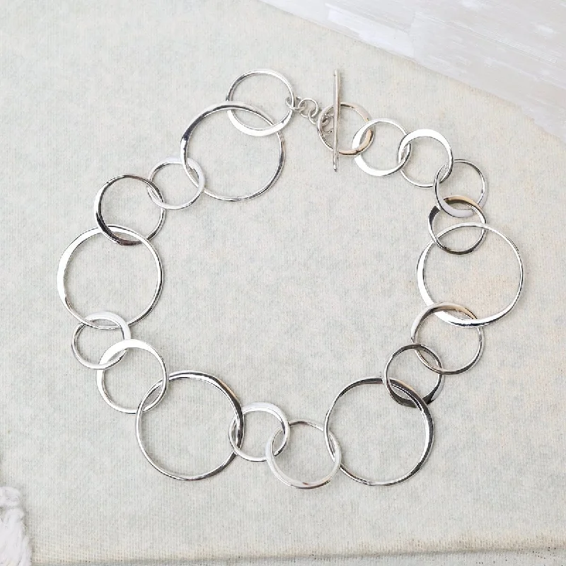 Dainty Diamond Bracelets-Circle Chain Bracelet